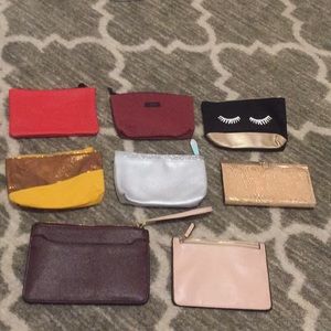 Wallet/makeup bag lot